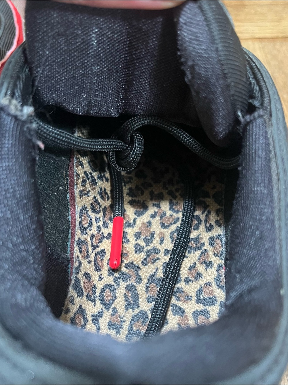 Nike Black with Red and Leopard Accent Air Max 97 - Picture 8 of 8